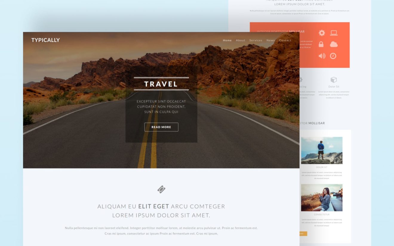 Typically a Travel Category Bootstrap Responsive Web Template