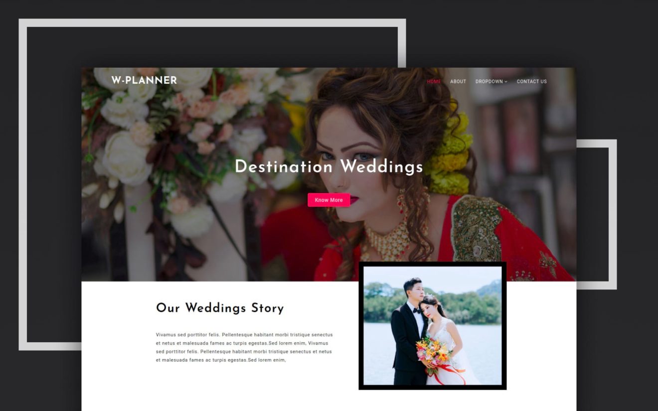 Wedding Planner a Wedding Category Bootstrap Responsive Web Template