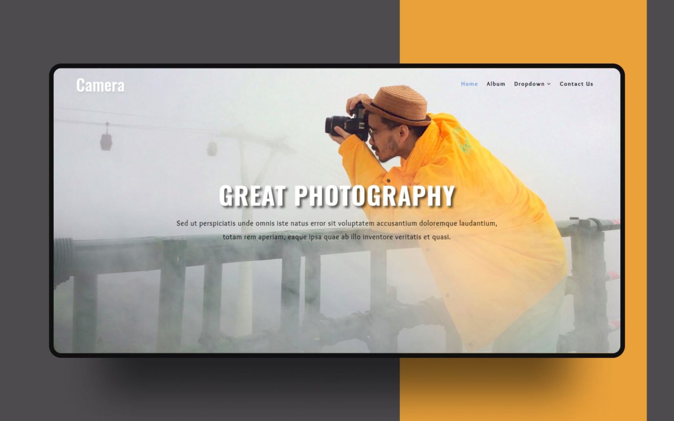 Camera a Photo Gallery Category Bootstrap Responsive Web Template