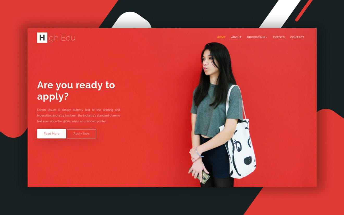 High Edu Education Category Bootstrap Responsive Web Template