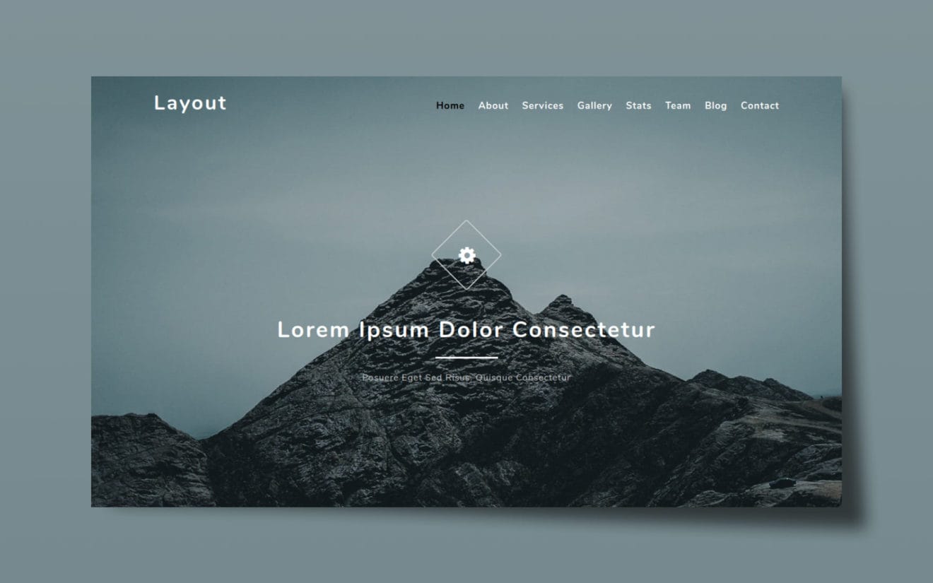 Layout a Flat Bootstrap Responsive Web Template