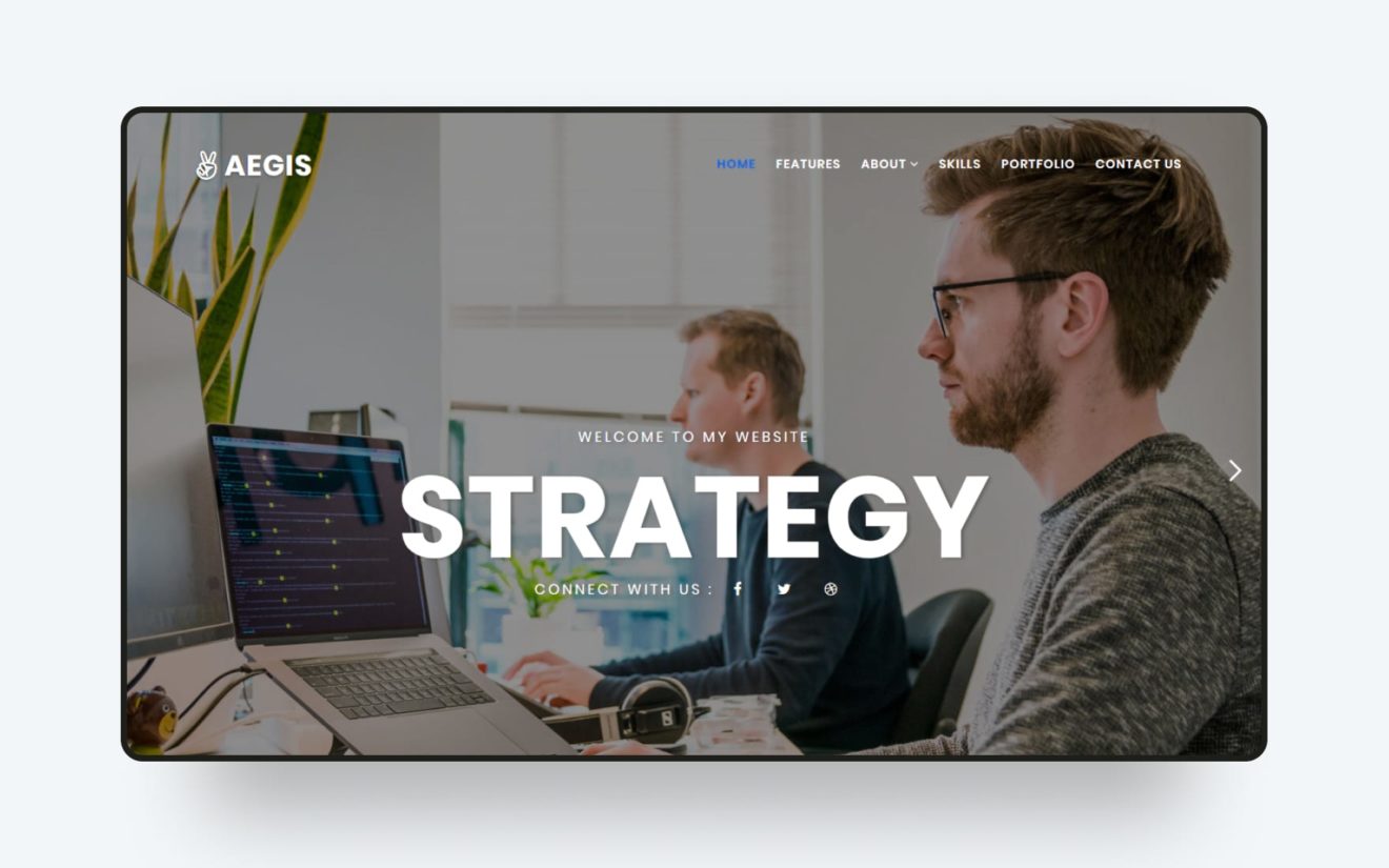 Aegis Coraporate Category Bootstrap Responsive Website Template