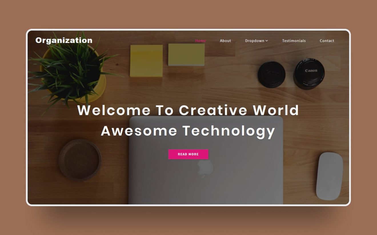Organization a Corporate Category Bootstrap Responsive Web Template