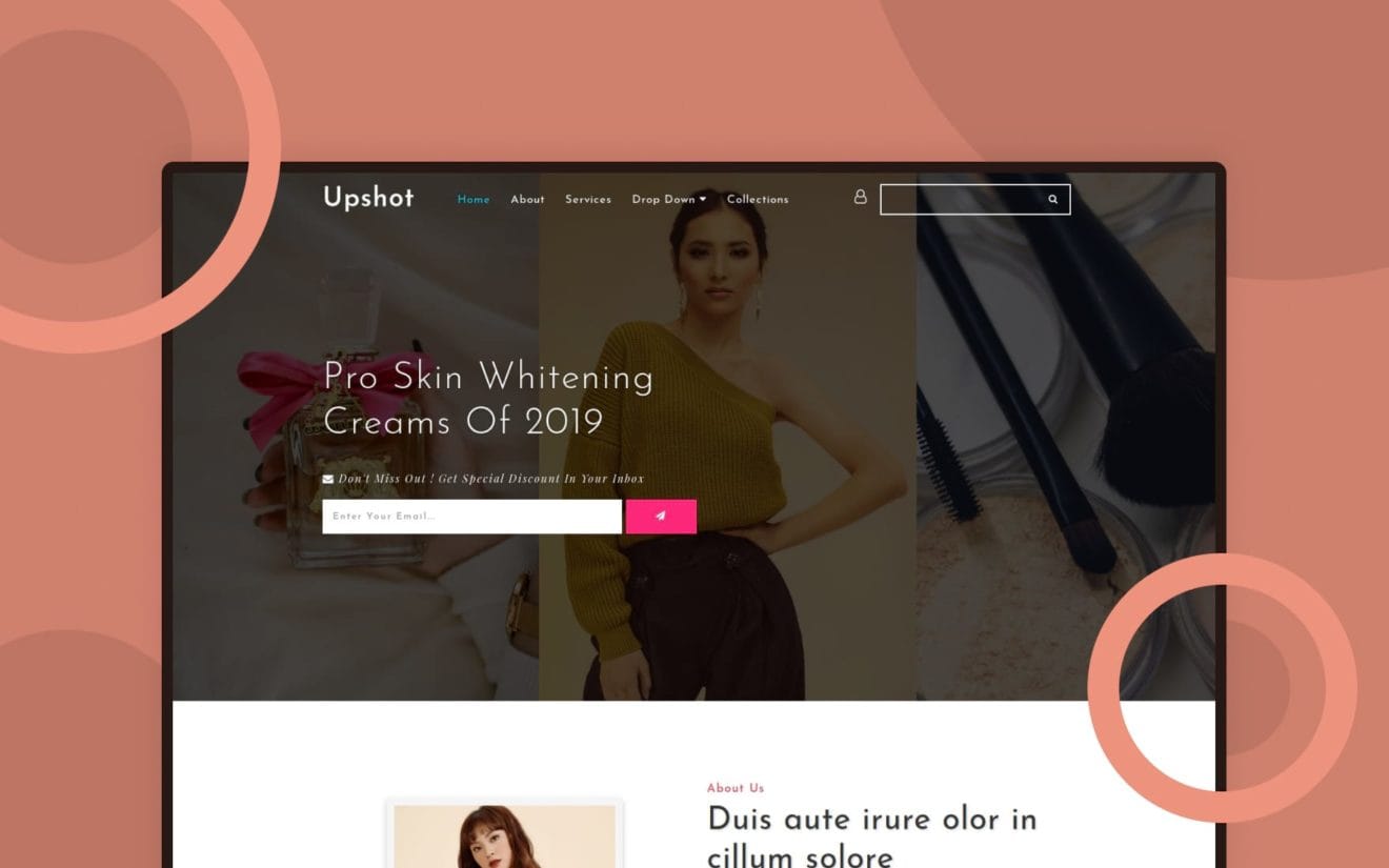 Upshot Beauty Category Bootstrap Responsive Template