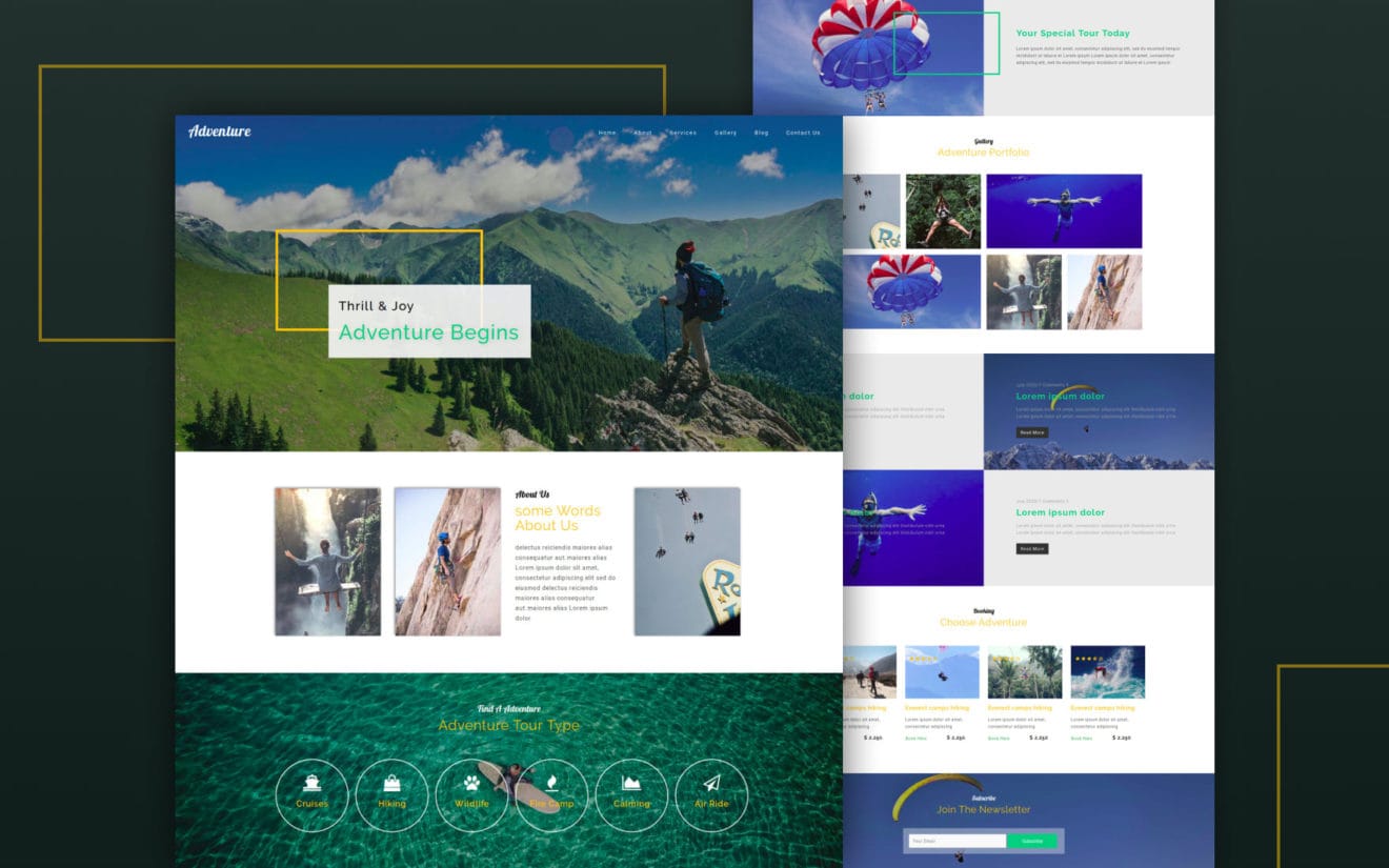 Adventure a Travel Category Bootstrap Responsive Web Template
