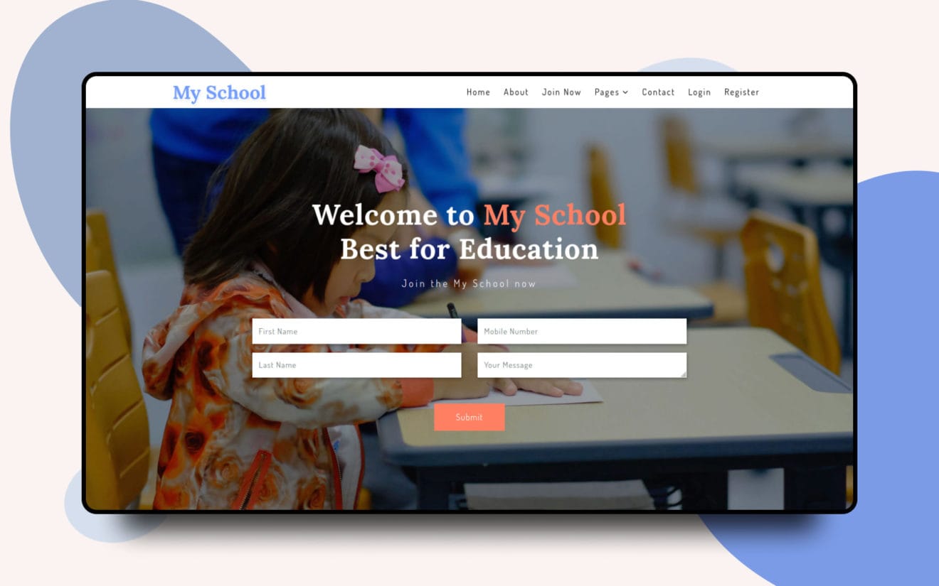 My School – Education Category Bootstrap Responsive Web Template