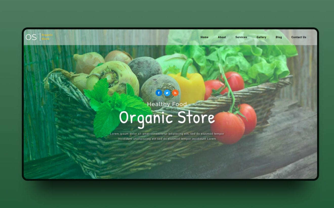 Organic Store – Agriculture Category Bootstrap Responsive web Template