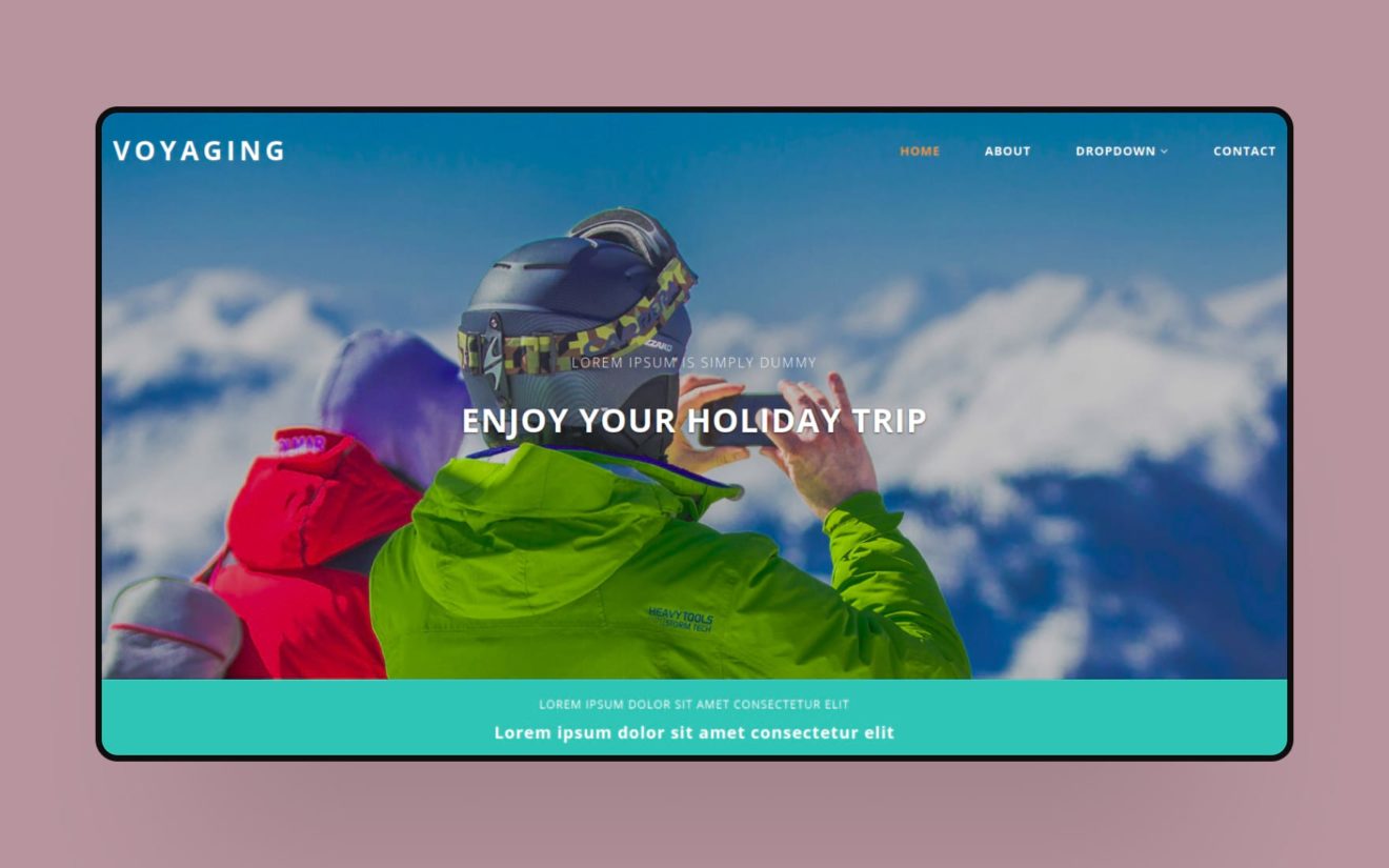 Voyaging a Travel Category Bootstrap Responsive Web Template