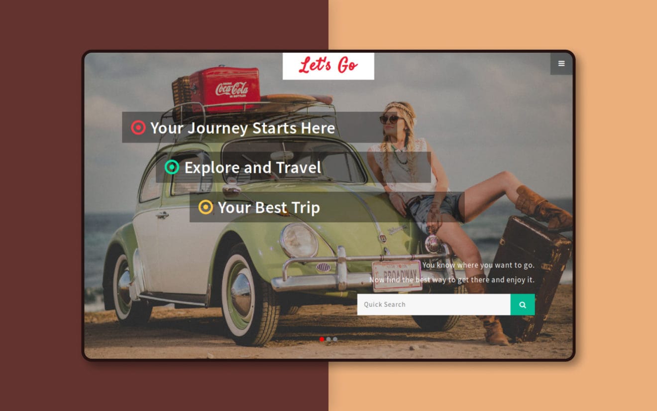 Lets Go a Travel Category Bootstrap Responsive Web Template