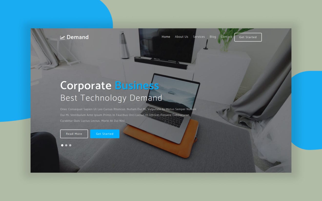 Demand Corporate Category Flat Bootstrap Responsive Website Template