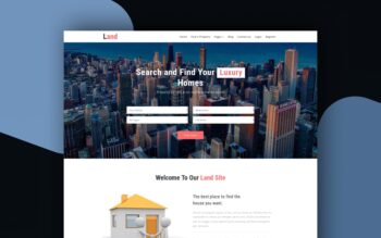 land website template