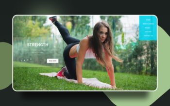 strength website template