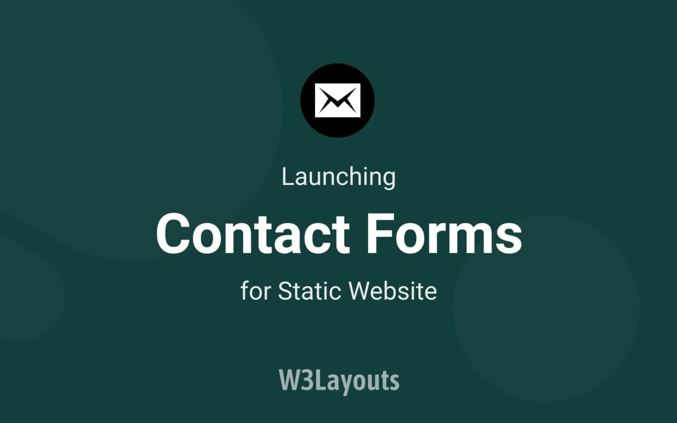 Introducing contact forms for static websites