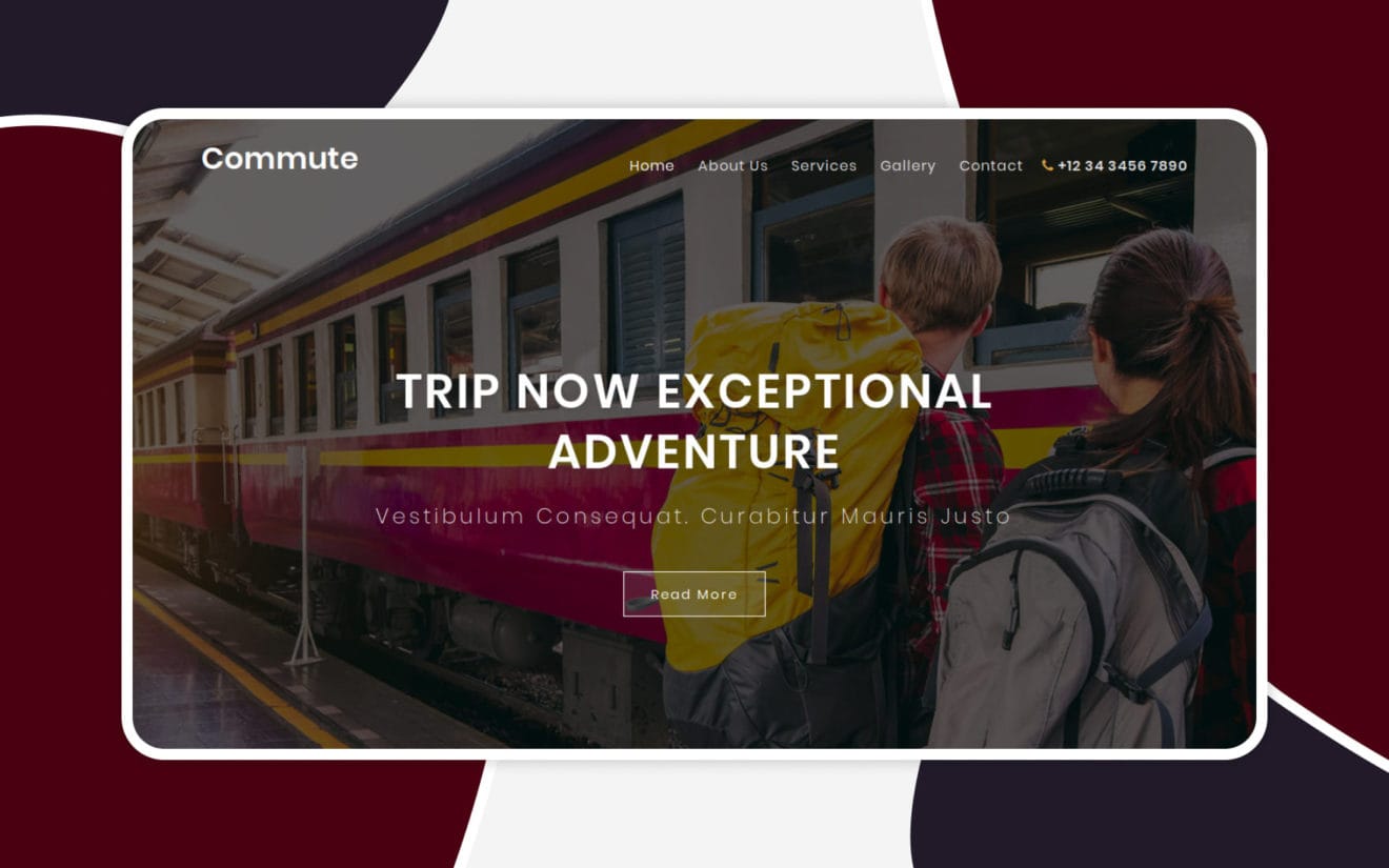 Commute Travel Category Flat Bootstrap Responsive Website Template