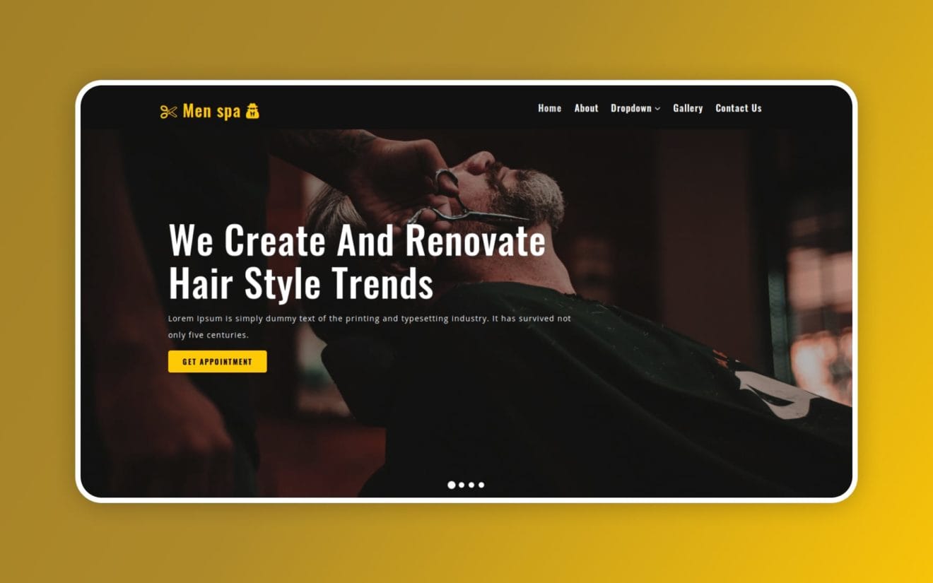 Men Spa – Beauty Category Bootstrap Responsive Web Template