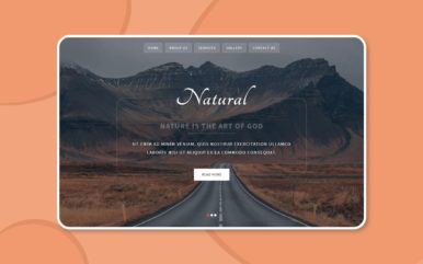 natural travel agency template