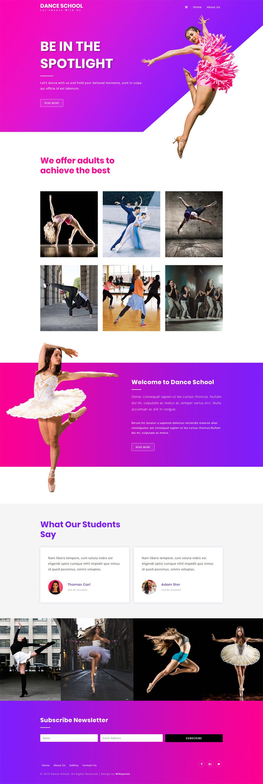 Dance school full screenshot
