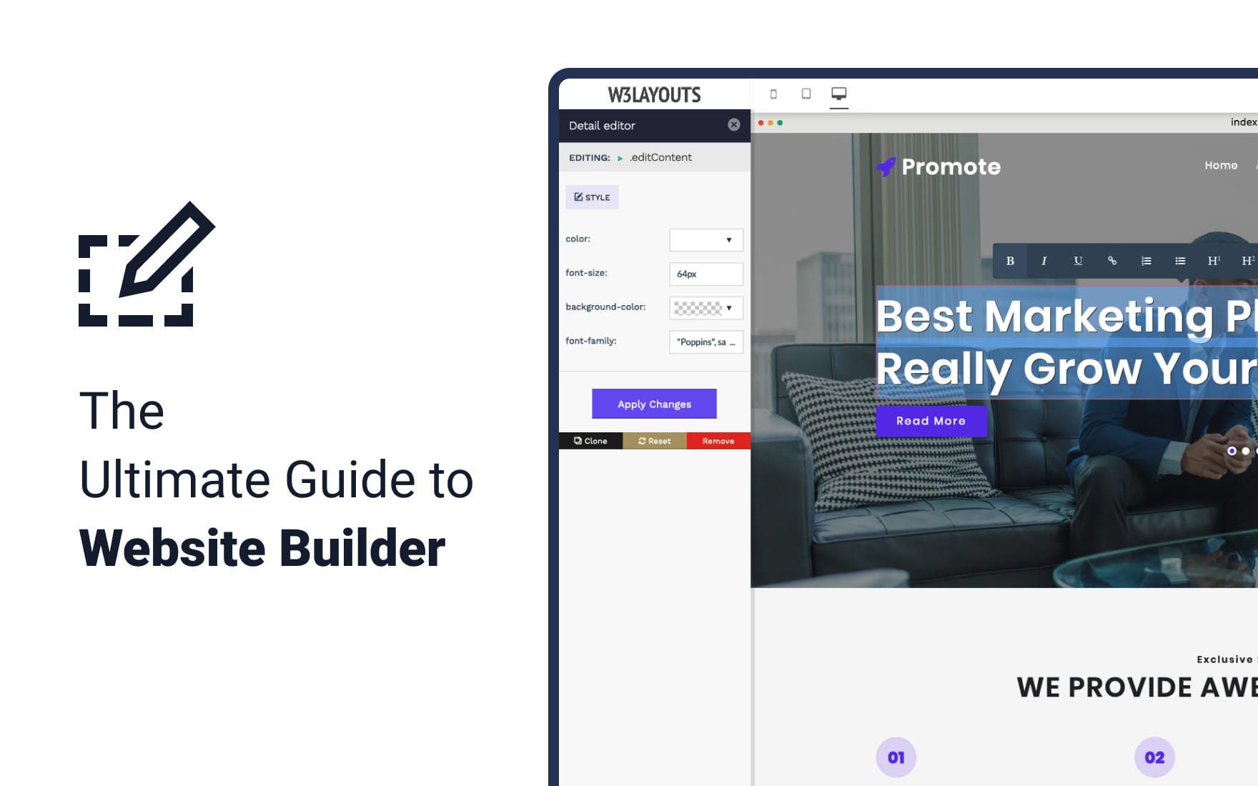 The Ultimate Guide to Free Website Builder » W3Layouts