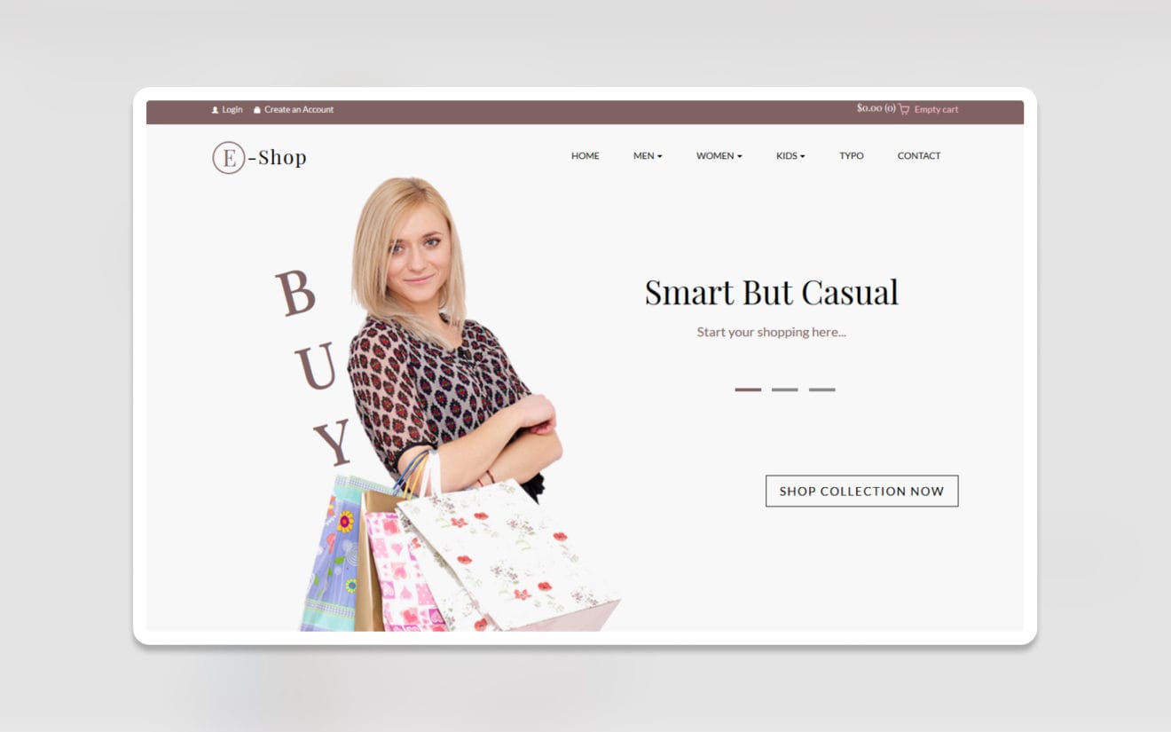 E-shop ecommerce website template