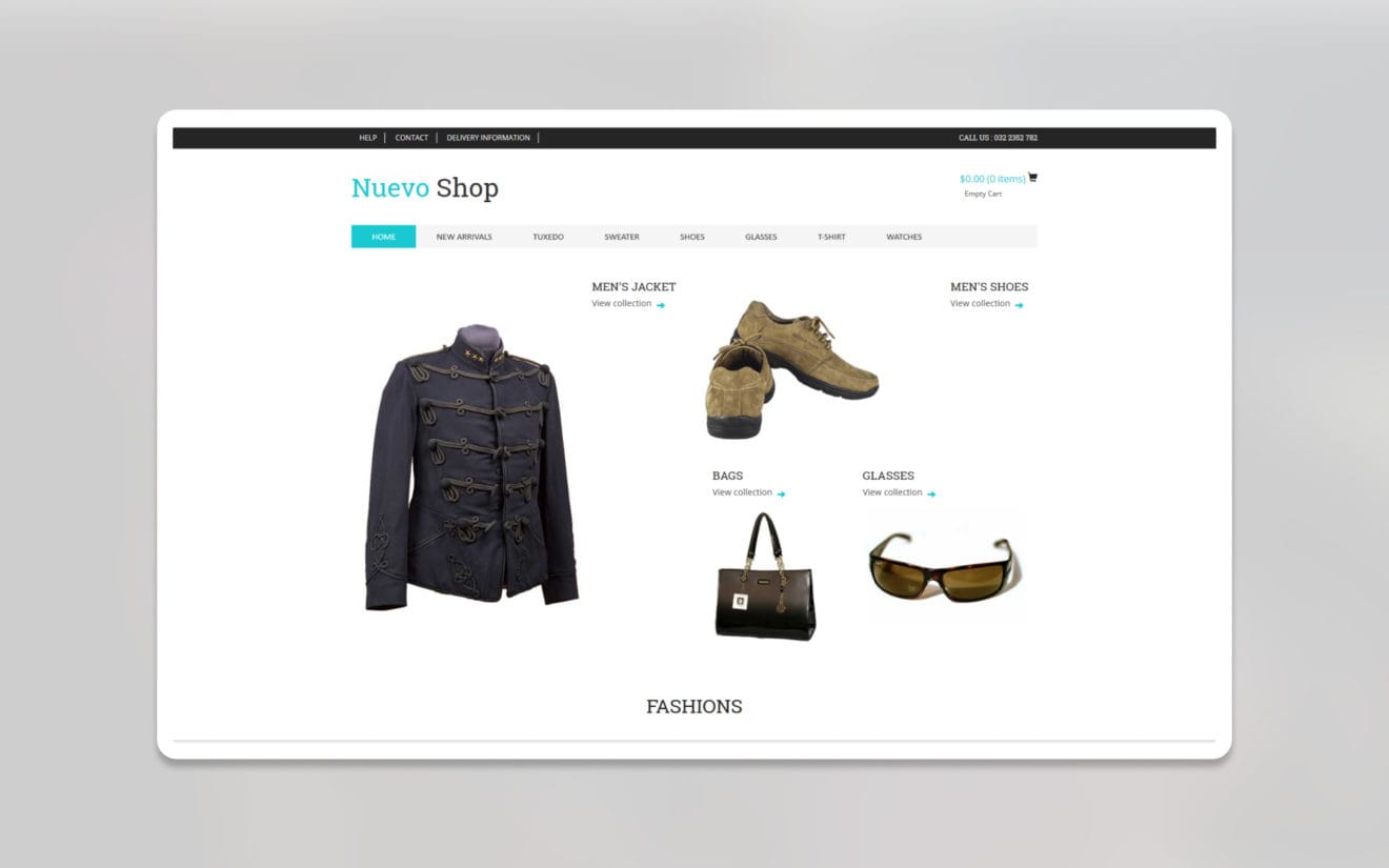 Nuevo ecommerce website template