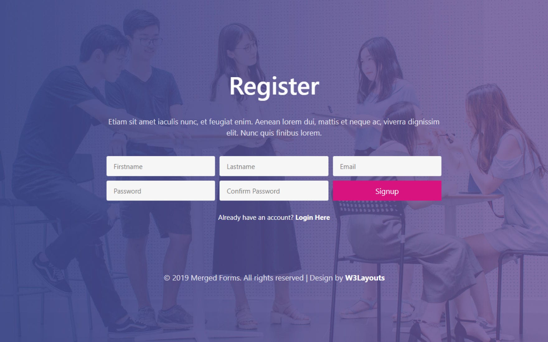 merged forms register