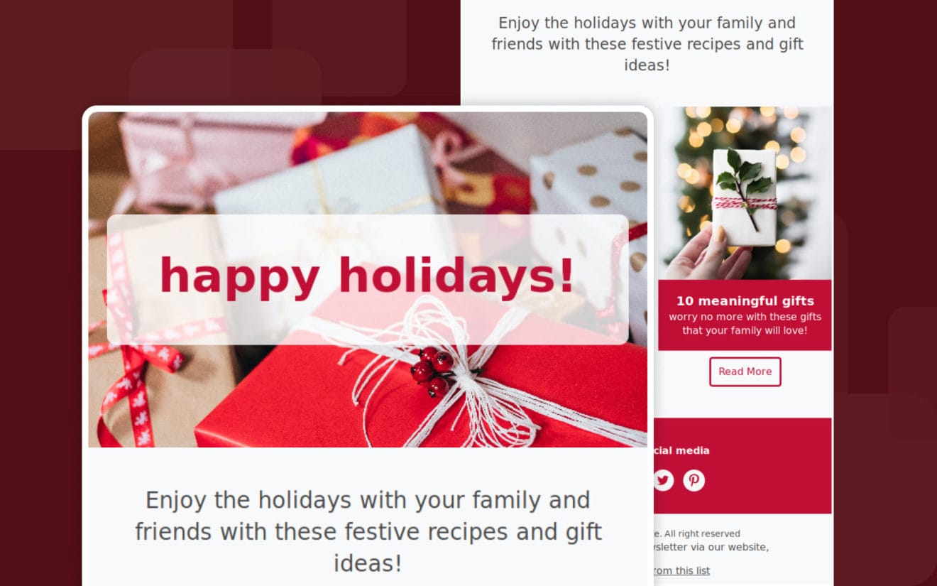 Happy Holidays! 2019 Email Template