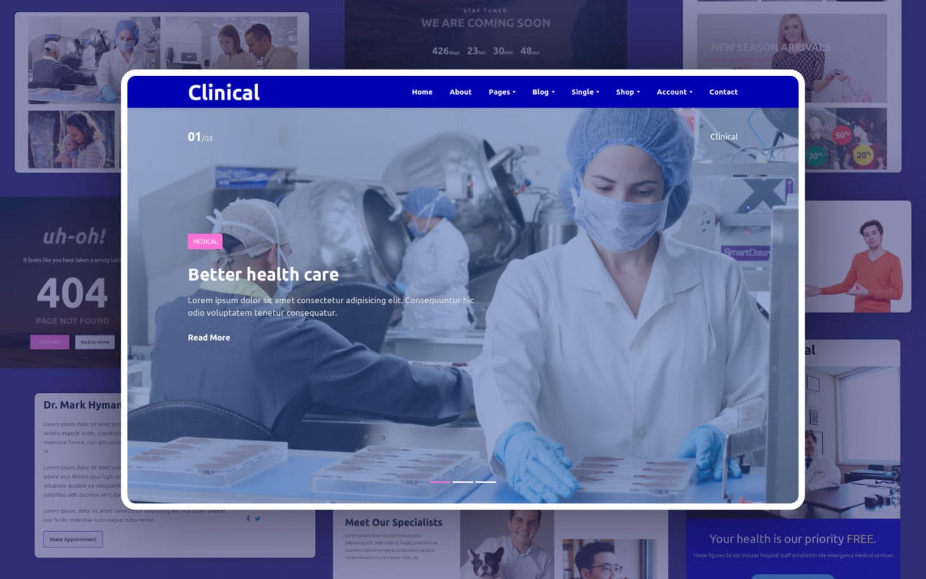 Clinical Website Template