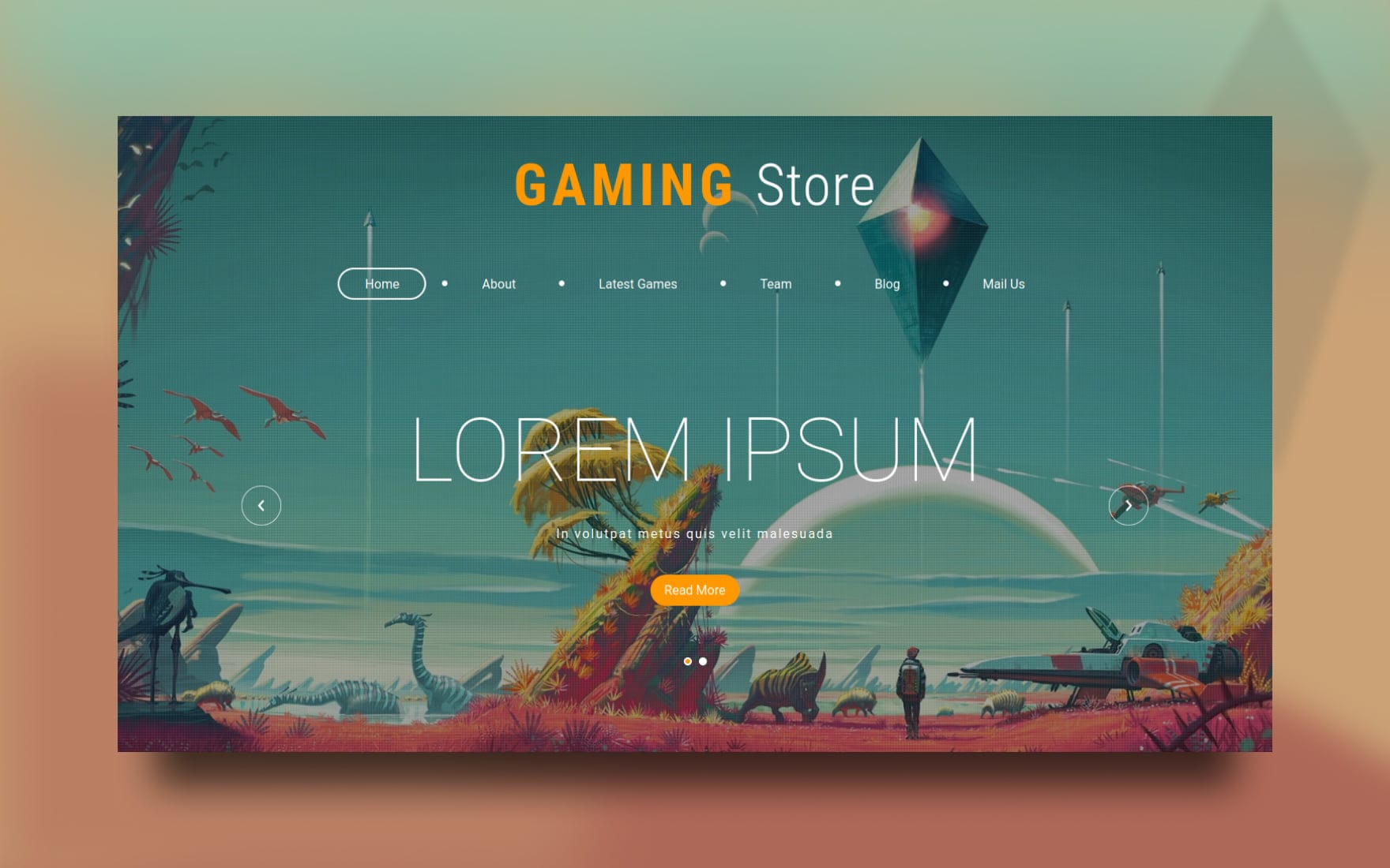 Game Store Website Templates