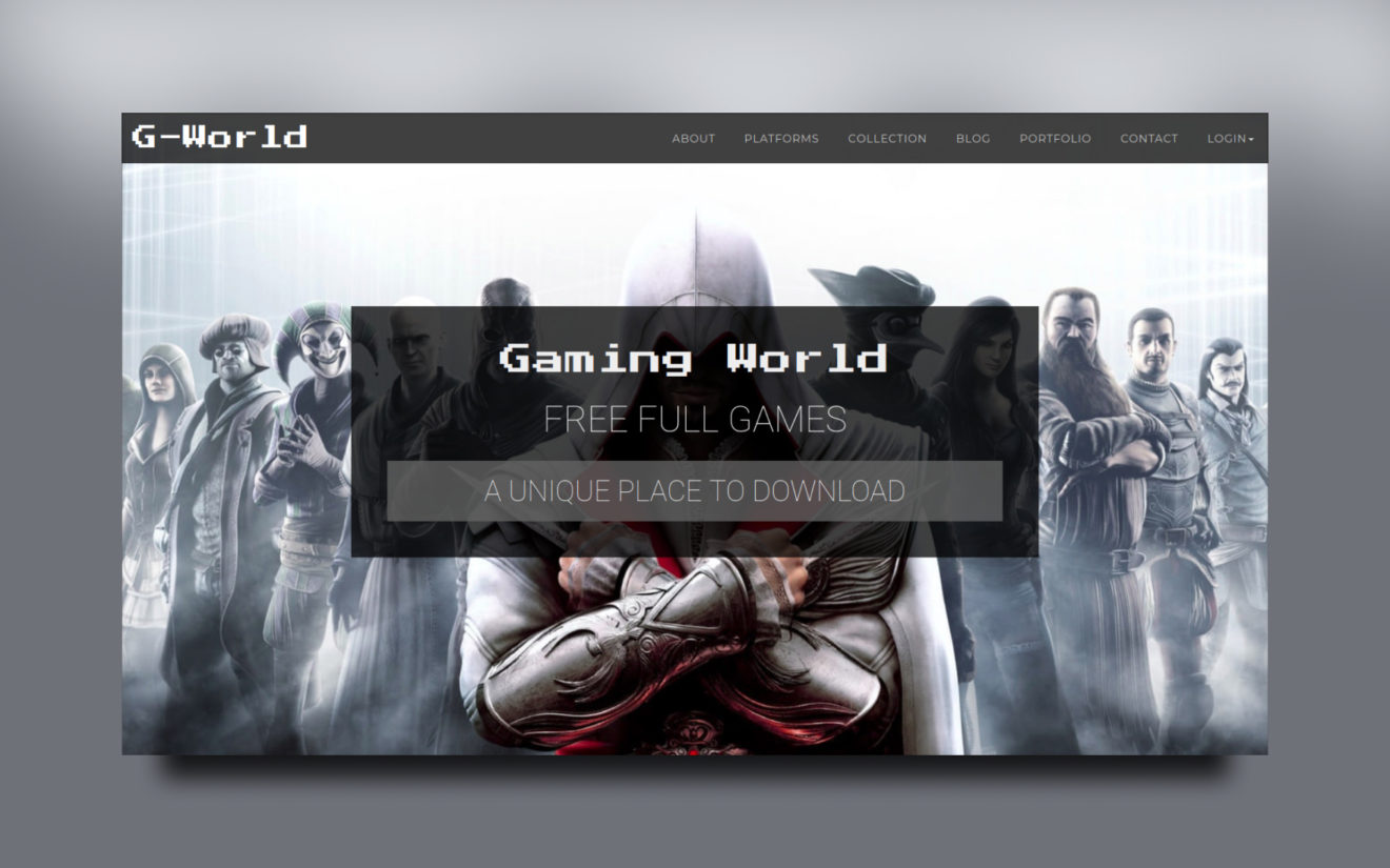 Gaming World Website Template