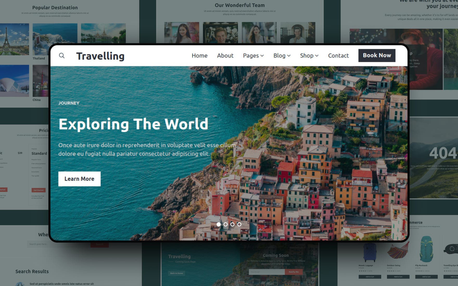 Choose tours. Travel Agency Bootstrap. Travelling website Template. Travel website Design. Travel Page.