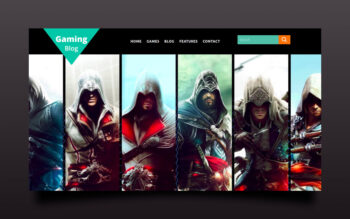 gaming blog website template