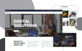 handler website template