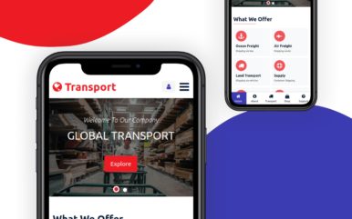 global transport website template