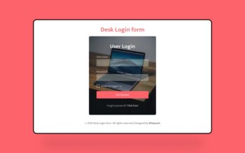 desk login form