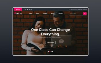 eduline website template