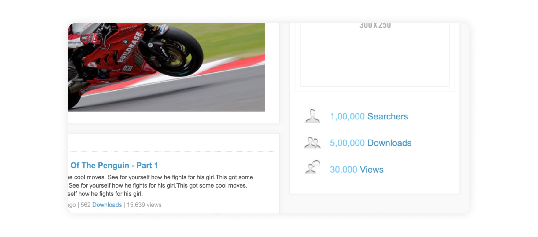 Youtube Vimeo MetaCafe Video Content Portal Website Templates and