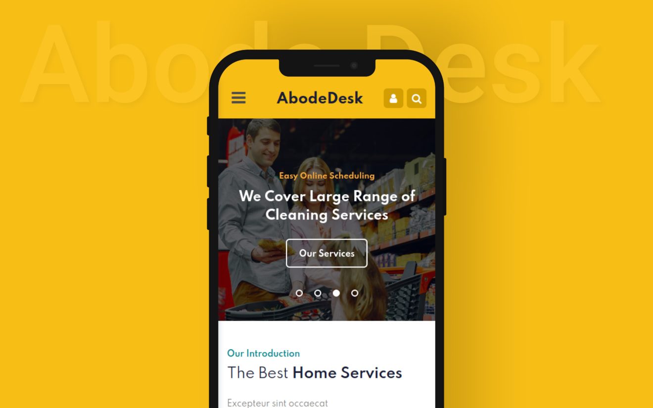 Abode Desk Mobile App Template