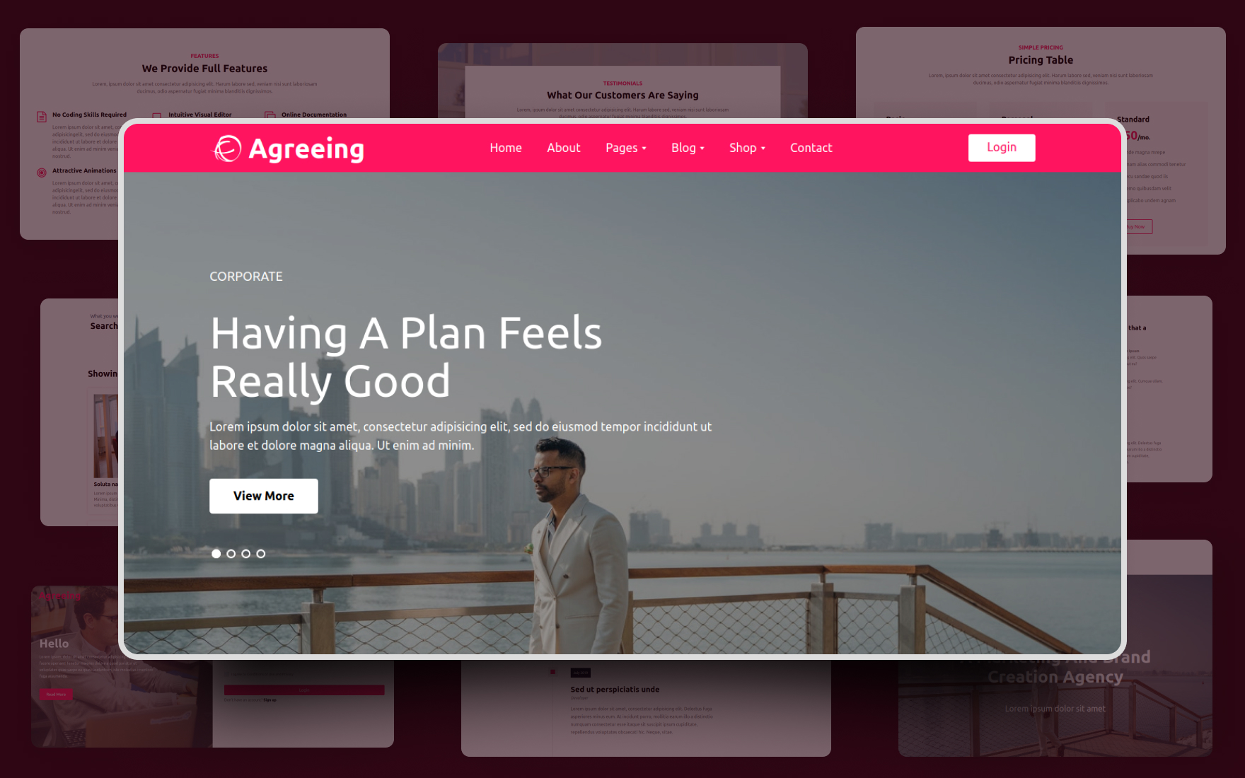 Agreeing Website Template