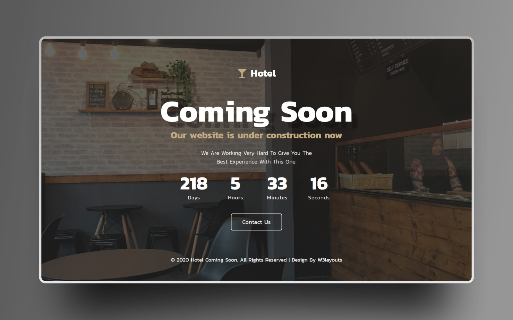 Storm Under Construction Responsive Widget Template
