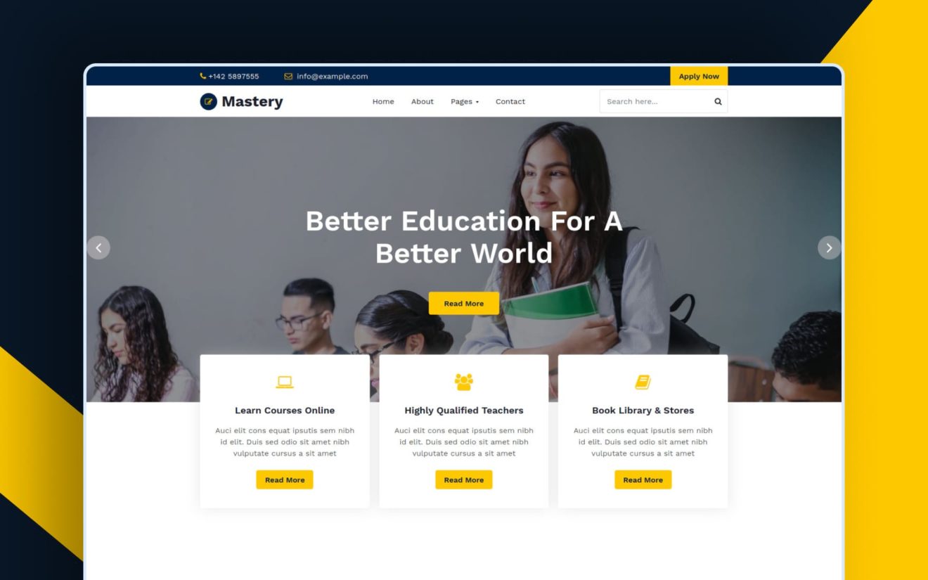 Mastery Website Template