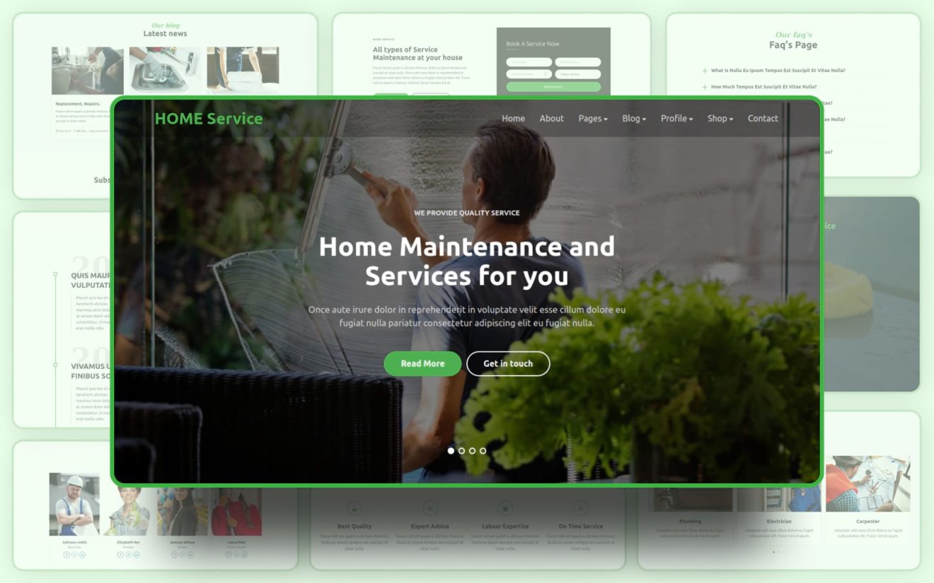 Home Service Website Template