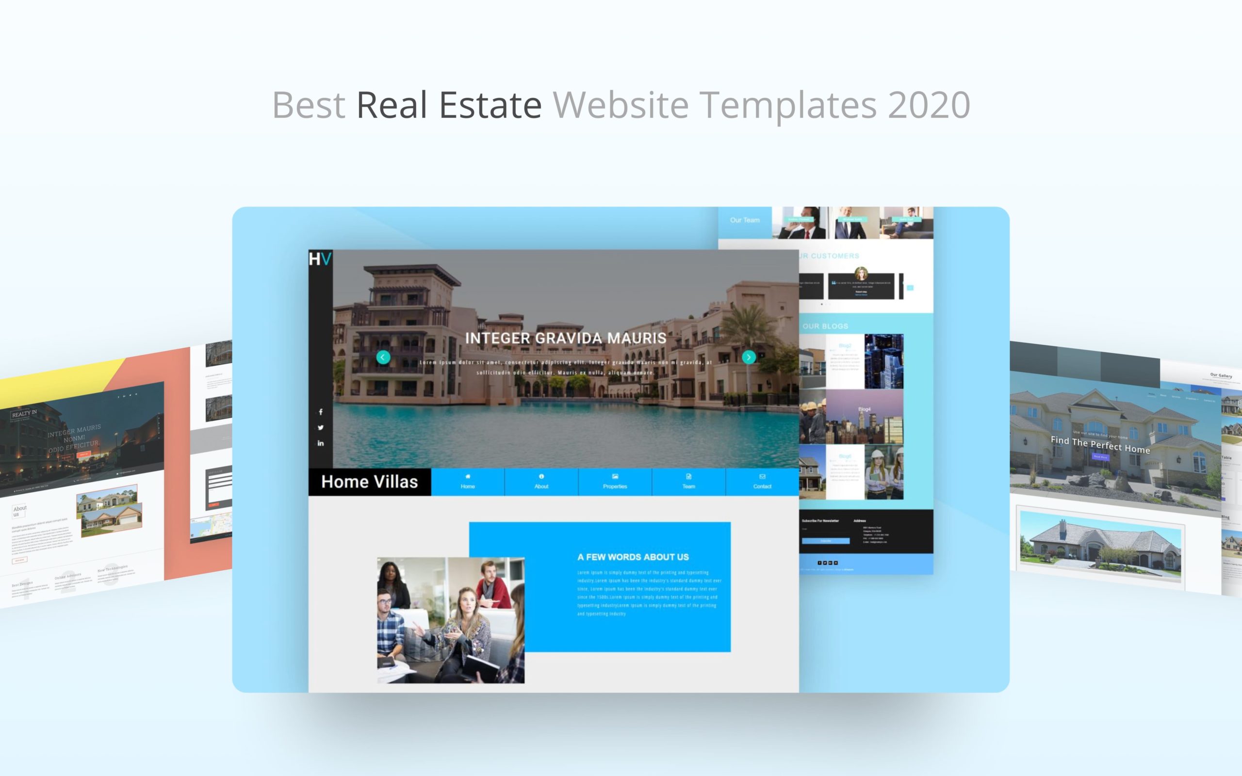 best real estate website template