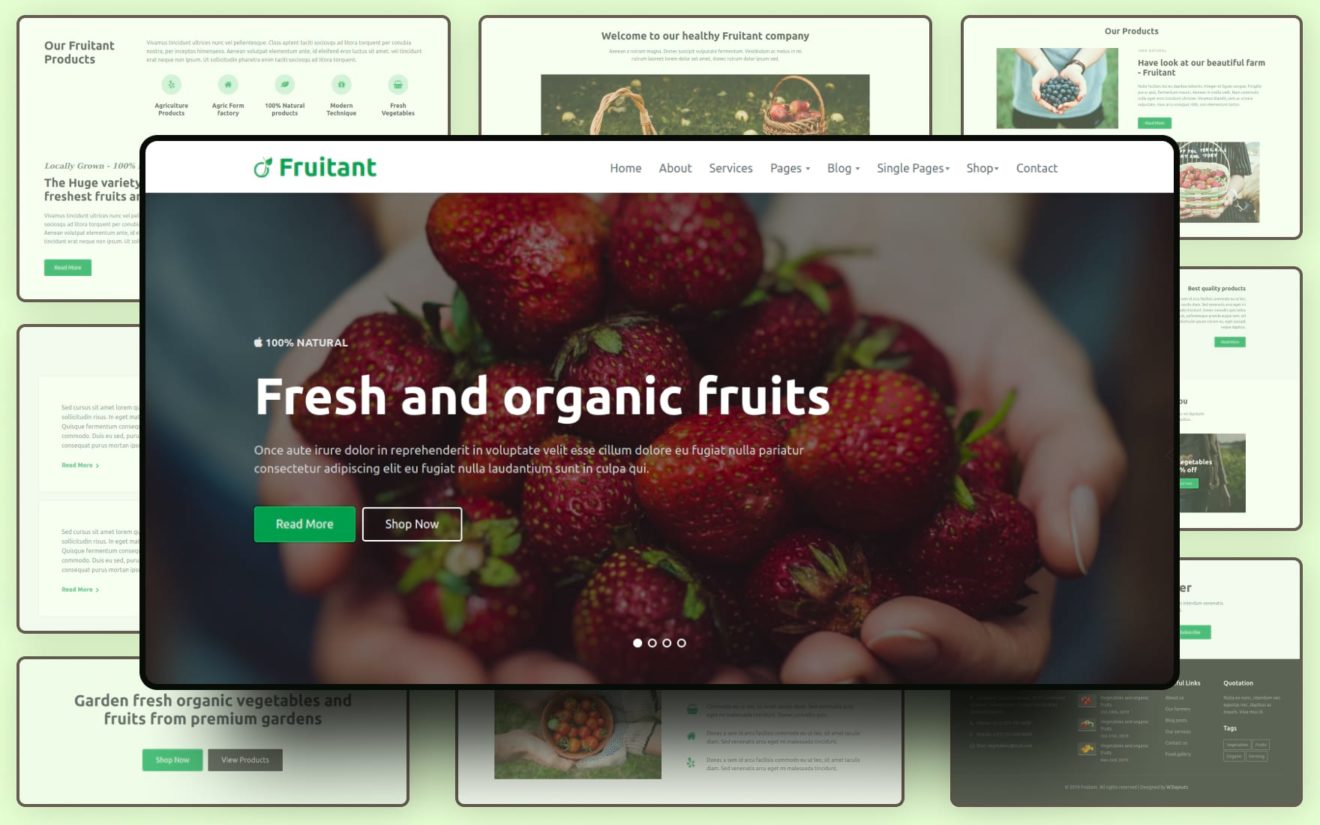 Fruitant Website Template