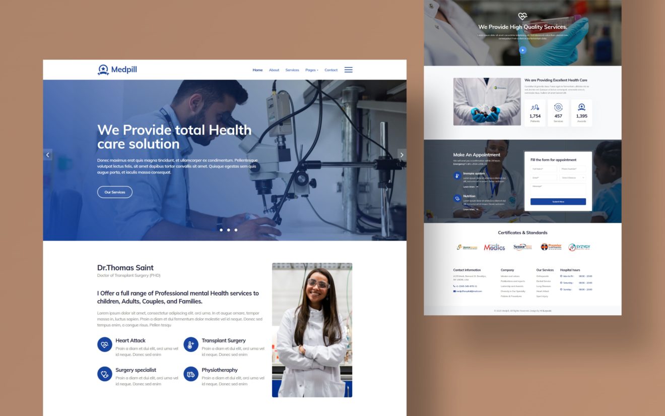 Medpill Website Template