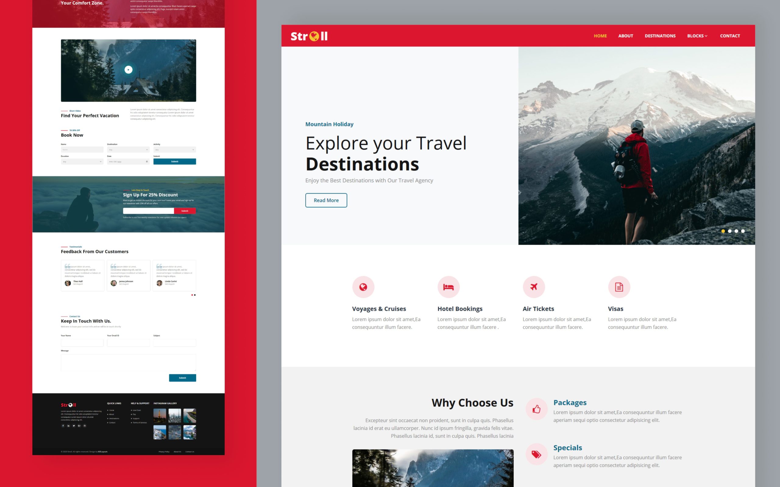 Travel Agents Websites Template from w3layouts.com