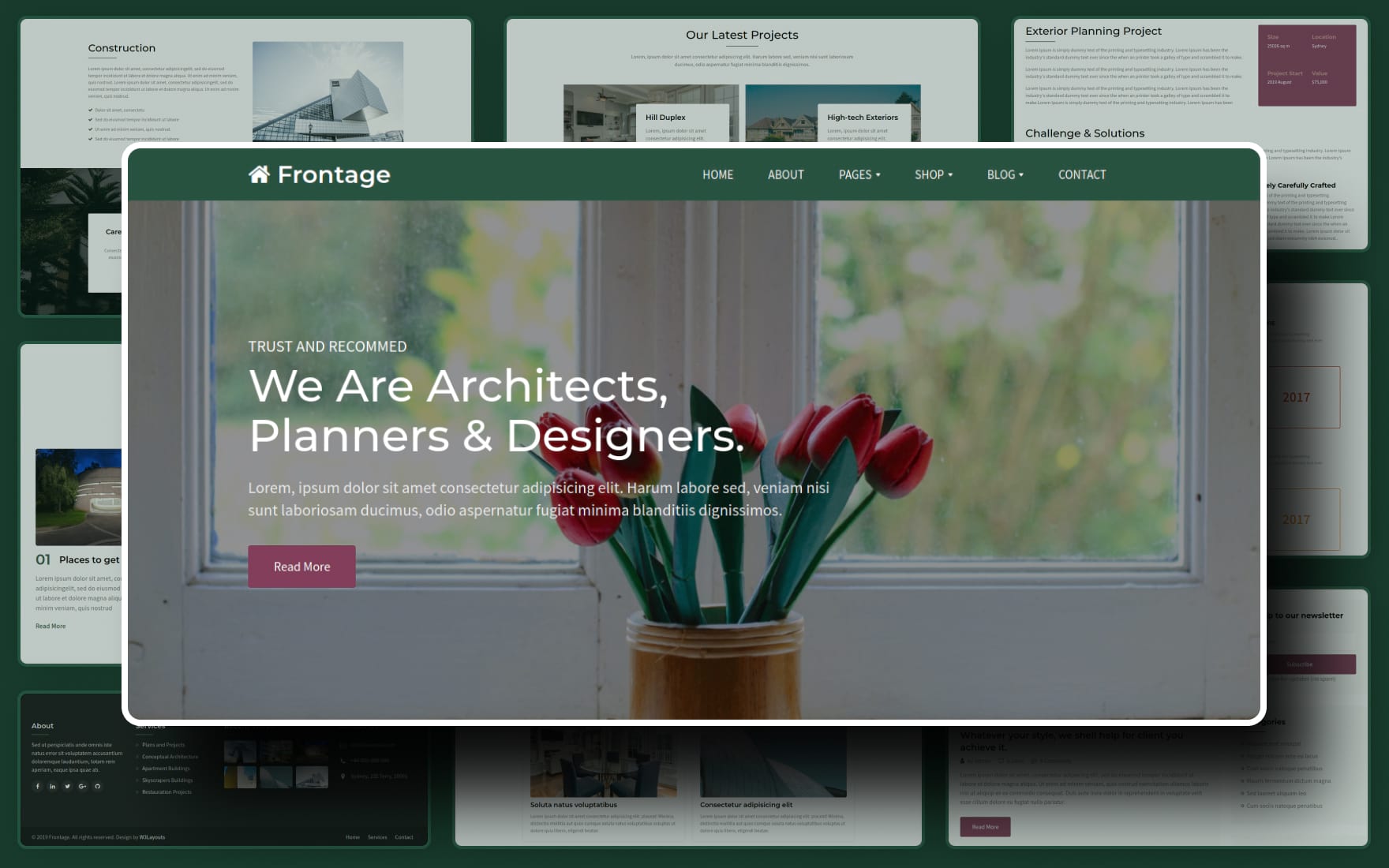 Frontage Website Template