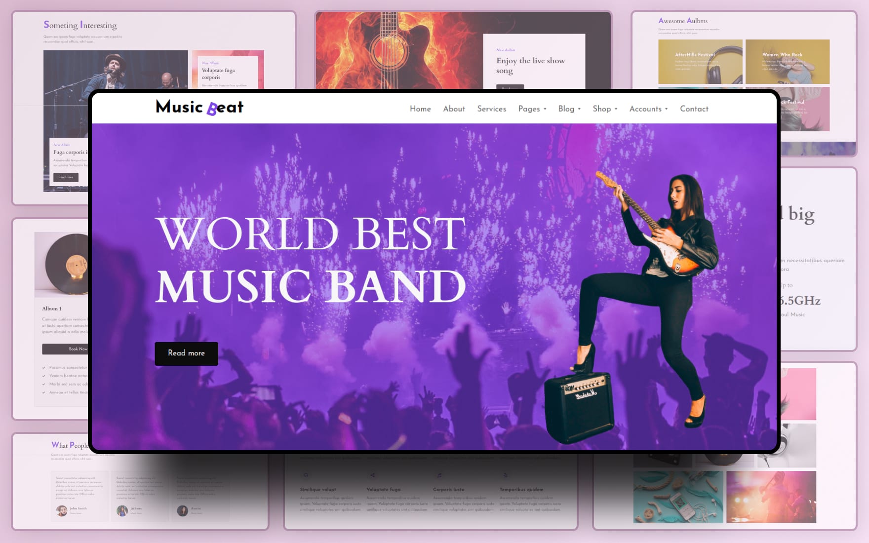 Music Beat Website Template