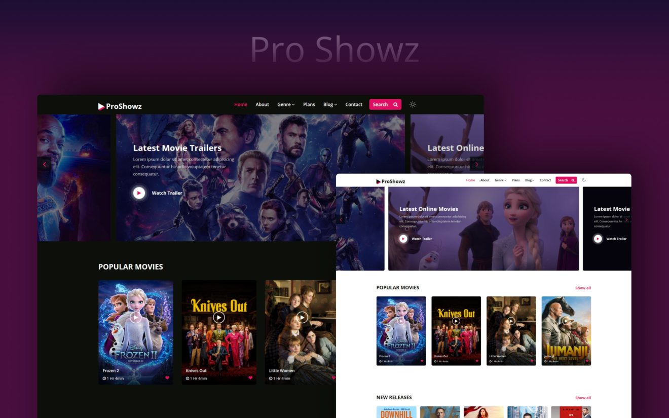 Pro Showz Website Template