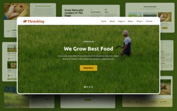 Threshing Website Template