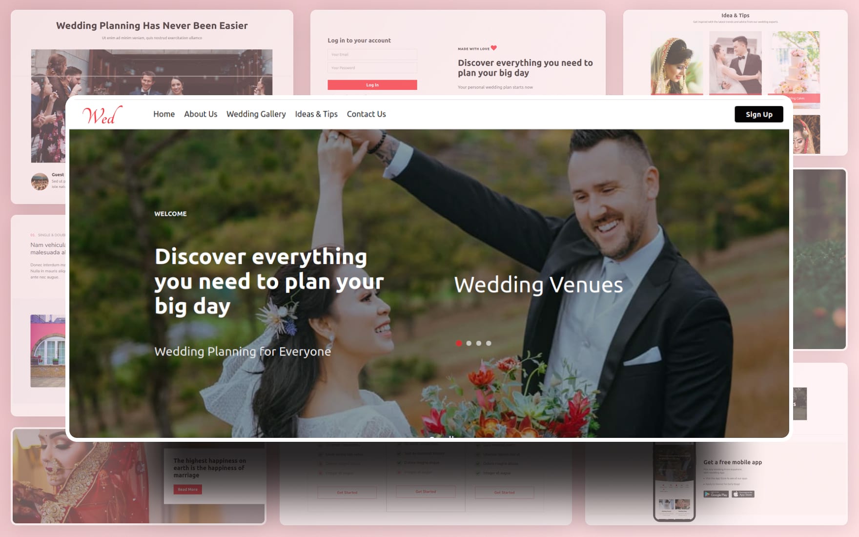 Wed Website Template